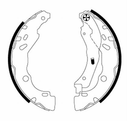 HELLA PAGID Piduriklotside komplekt 8DB 355 020-071